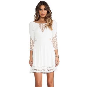 Free People | To the Point Fit & Flare Dress: Snow